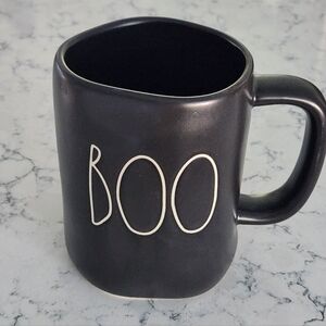 Rae Dunn Black Matte Boo Spellout Mug Cup Halloween Wabi-sabi